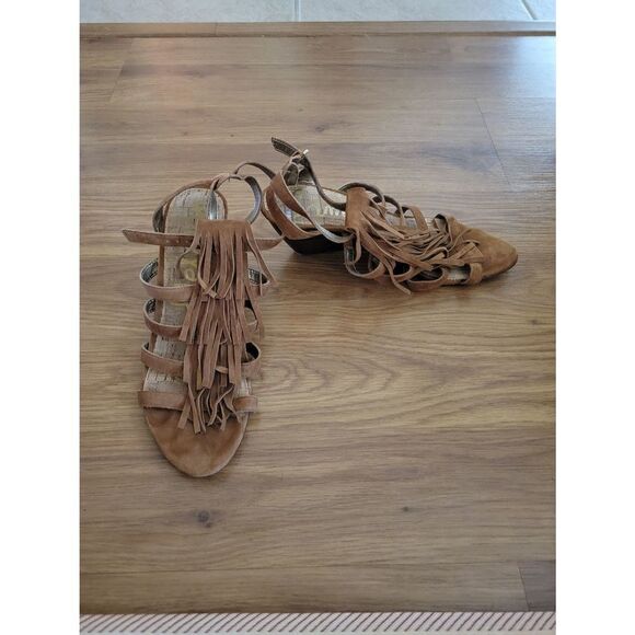 Sam Edelman Sandra Fringe Wedge - Picture 1 of 13